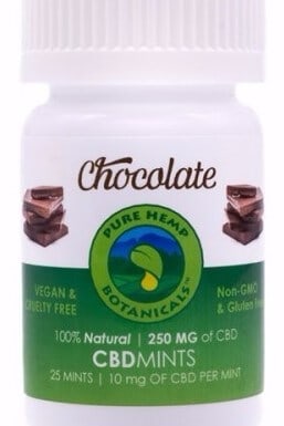 Pure Hemp Botanicals 250 mg Chocolate CBD Mints