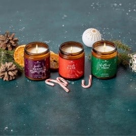 Plant Therapy holiday candles